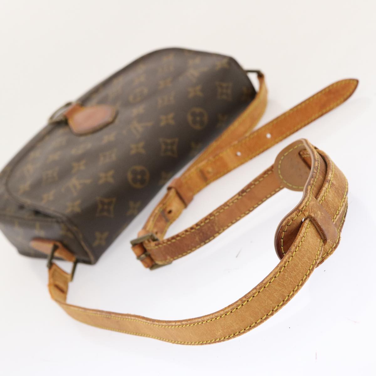 LOUIS VUITTON Monogram Saint Cloud GM Shoulder Bag M51242 LV Auth 71419