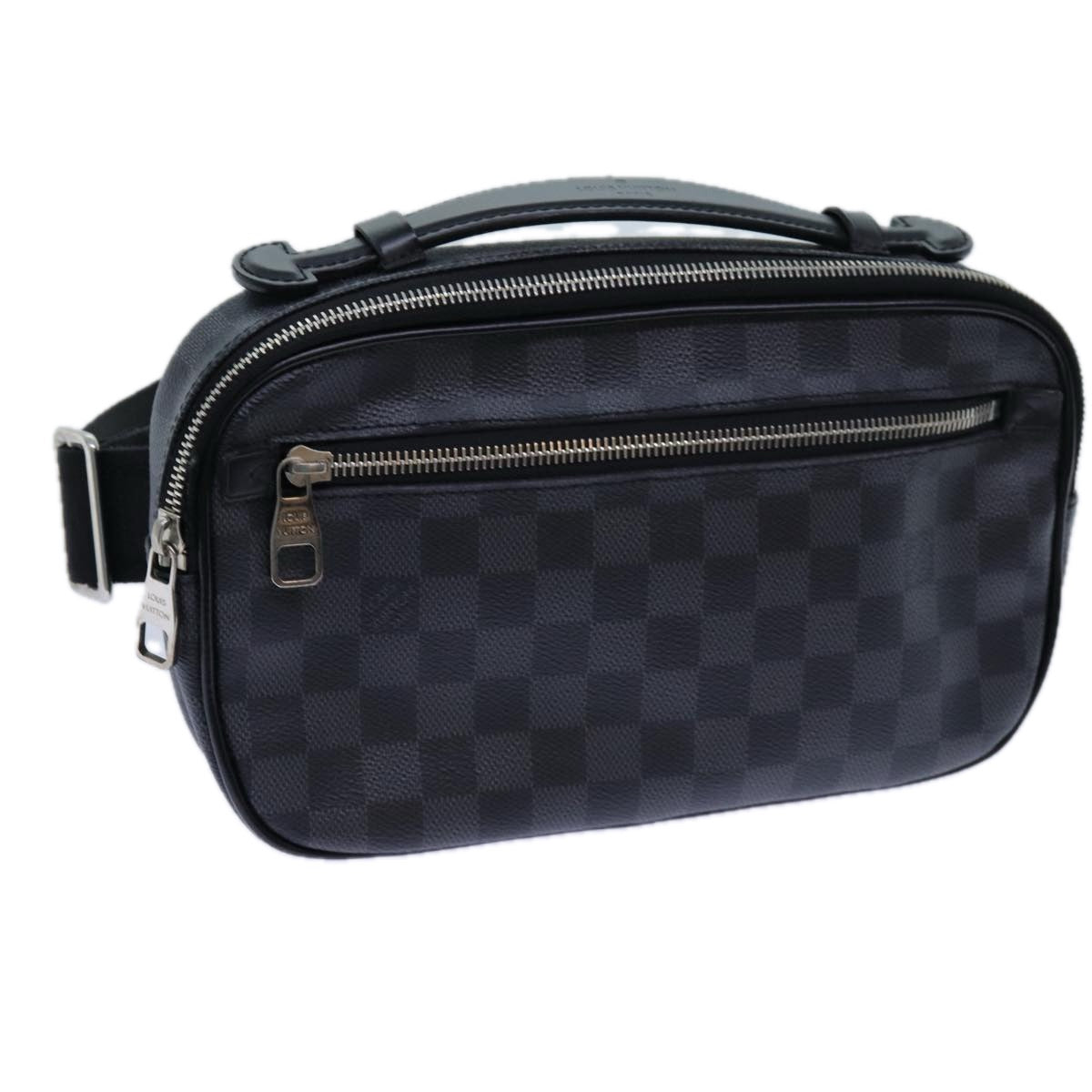 LOUIS VUITTON Damier Graphite Ambreil Shoulder Bag N41289 LV Auth 71423