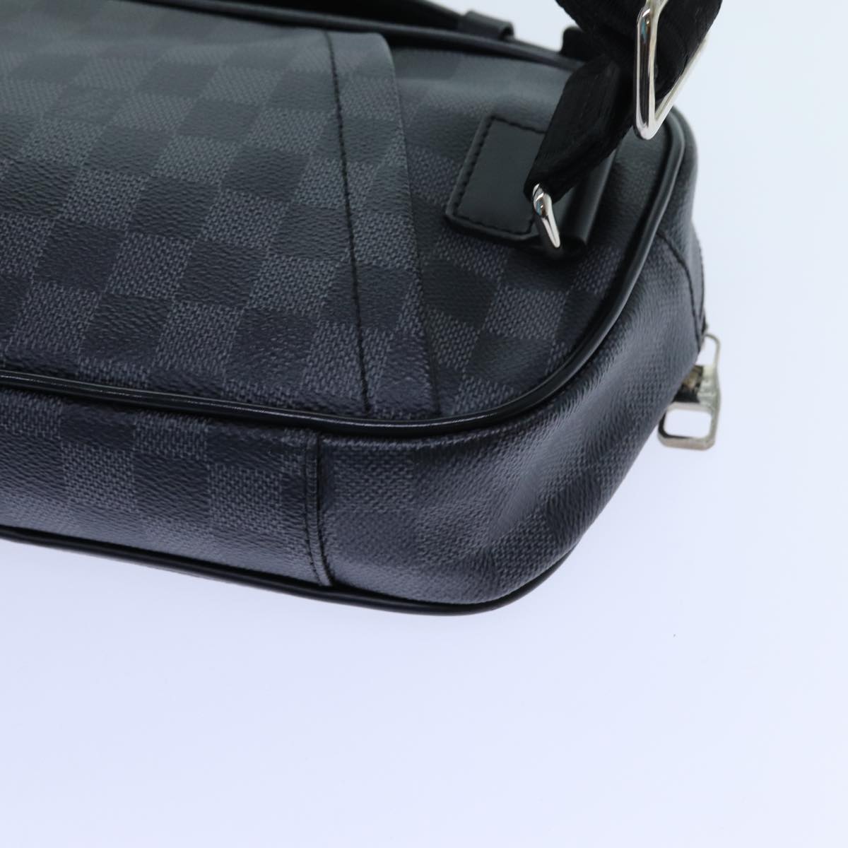 LOUIS VUITTON Damier Graphite Ambreil Shoulder Bag N41289 LV Auth 71423