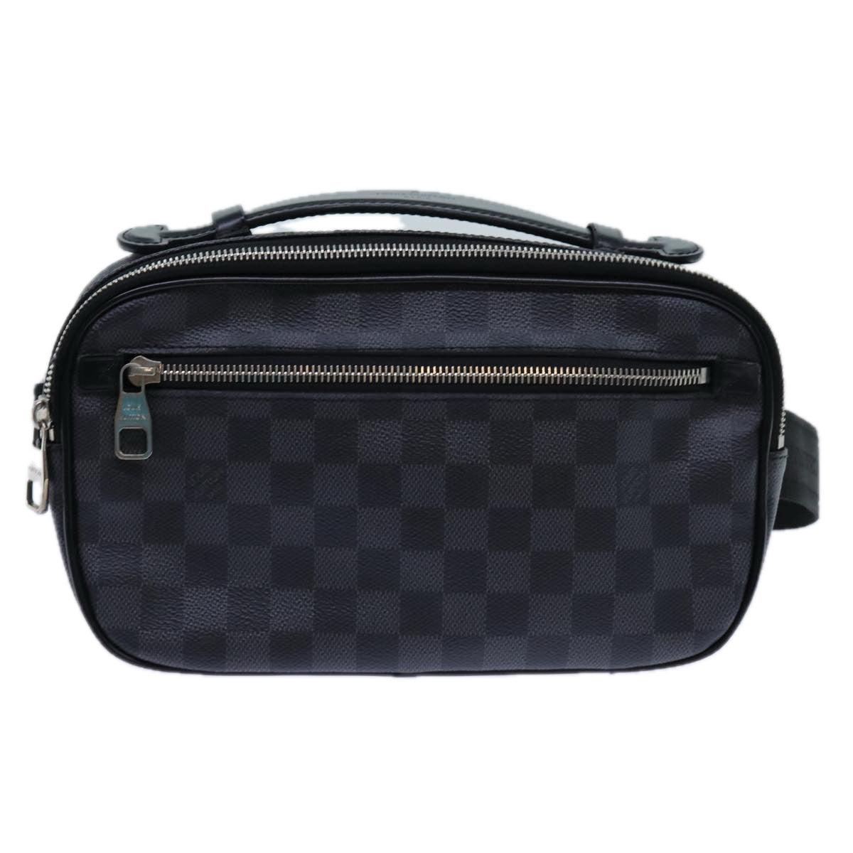 LOUIS VUITTON Damier Graphite Ambreil Shoulder Bag N41289 LV Auth 71423