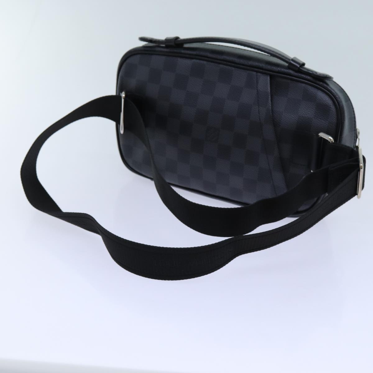 LOUIS VUITTON Damier Graphite Ambreil Shoulder Bag N41289 LV Auth 71423