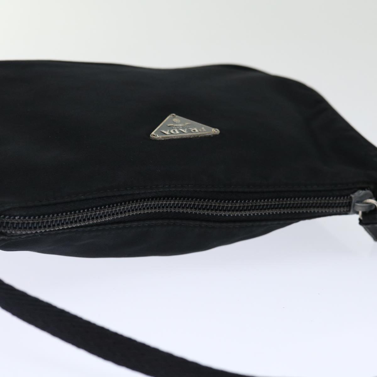 PRADA Accessory Pouch Nylon Black Auth 71433