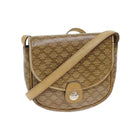 CELINE Macadam Canvas Shoulder Bag Coated Canvas Beige Auth 71434-1