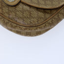 CELINE Macadam Canvas Shoulder Bag Coated Canvas Beige Auth 71434-14