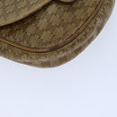 CELINE Macadam Canvas Shoulder Bag Coated Canvas Beige Auth 71434-15