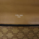 CELINE Macadam Canvas Shoulder Bag Coated Canvas Beige Auth 71434-17