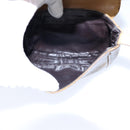 CELINE Macadam Canvas Shoulder Bag Coated Canvas Beige Auth 71434-11