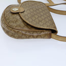 CELINE Macadam Canvas Shoulder Bag Coated Canvas Beige Auth 71434-4