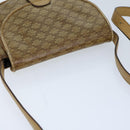 CELINE Macadam Canvas Shoulder Bag Coated Canvas Beige Auth 71434-6