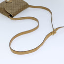 CELINE Macadam Canvas Shoulder Bag Coated Canvas Beige Auth 71434-7