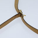 CELINE Macadam Canvas Shoulder Bag Coated Canvas Beige Auth 71434-8