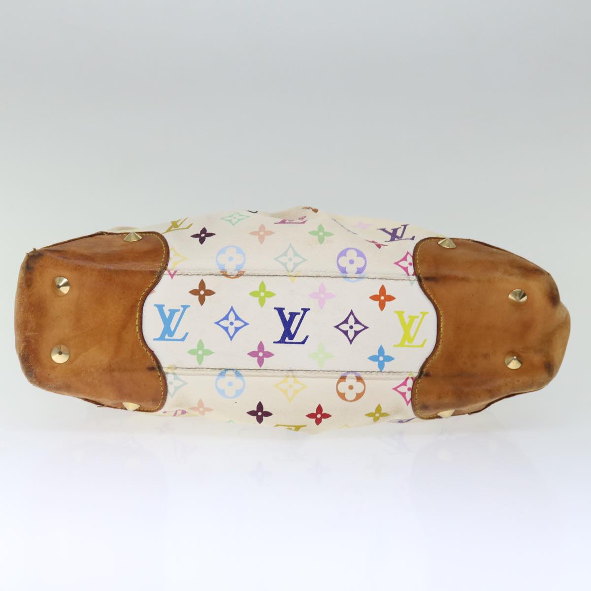 LOUIS VUITTON Monogram Multicolor Judy PM Shoulder Bag White M40257 Auth 71446