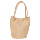 BOTTEGA VENETA Hand Bag Satin Pink Gold Auth 71459-1