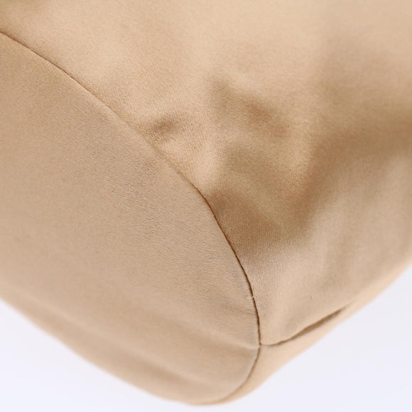 BOTTEGA VENETA Hand Bag Satin Pink Gold Auth 71459