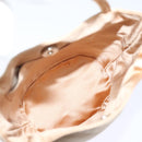 BOTTEGA VENETA Hand Bag Satin Pink Gold Auth 71459-11