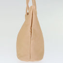 BOTTEGA VENETA Hand Bag Satin Pink Gold Auth 71459-4