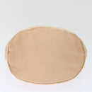 BOTTEGA VENETA Hand Bag Satin Pink Gold Auth 71459-5