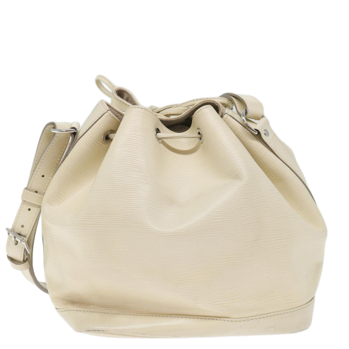 LOUIS VUITTON Epi Noe Shoulder Bag White Yvoire M4084J LV Auth 71460 - 0