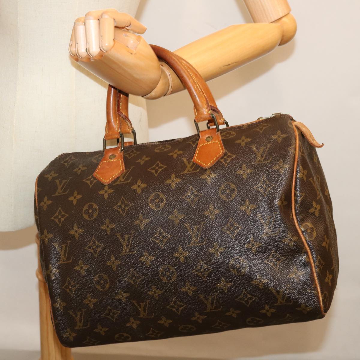 LOUIS VUITTON Monogram Speedy 30 Hand Bag M41526 LV Auth 71478