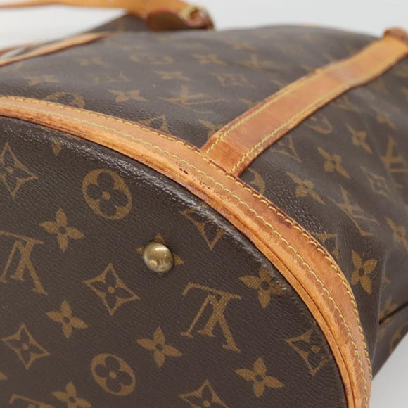 LOUIS VUITTON Monogram Bucket GM Shoulder Bag M42236 LV Auth 71488