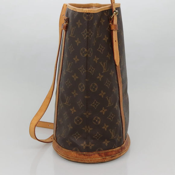 LOUIS VUITTON Monogram Bucket GM Shoulder Bag M42236 LV Auth 71488