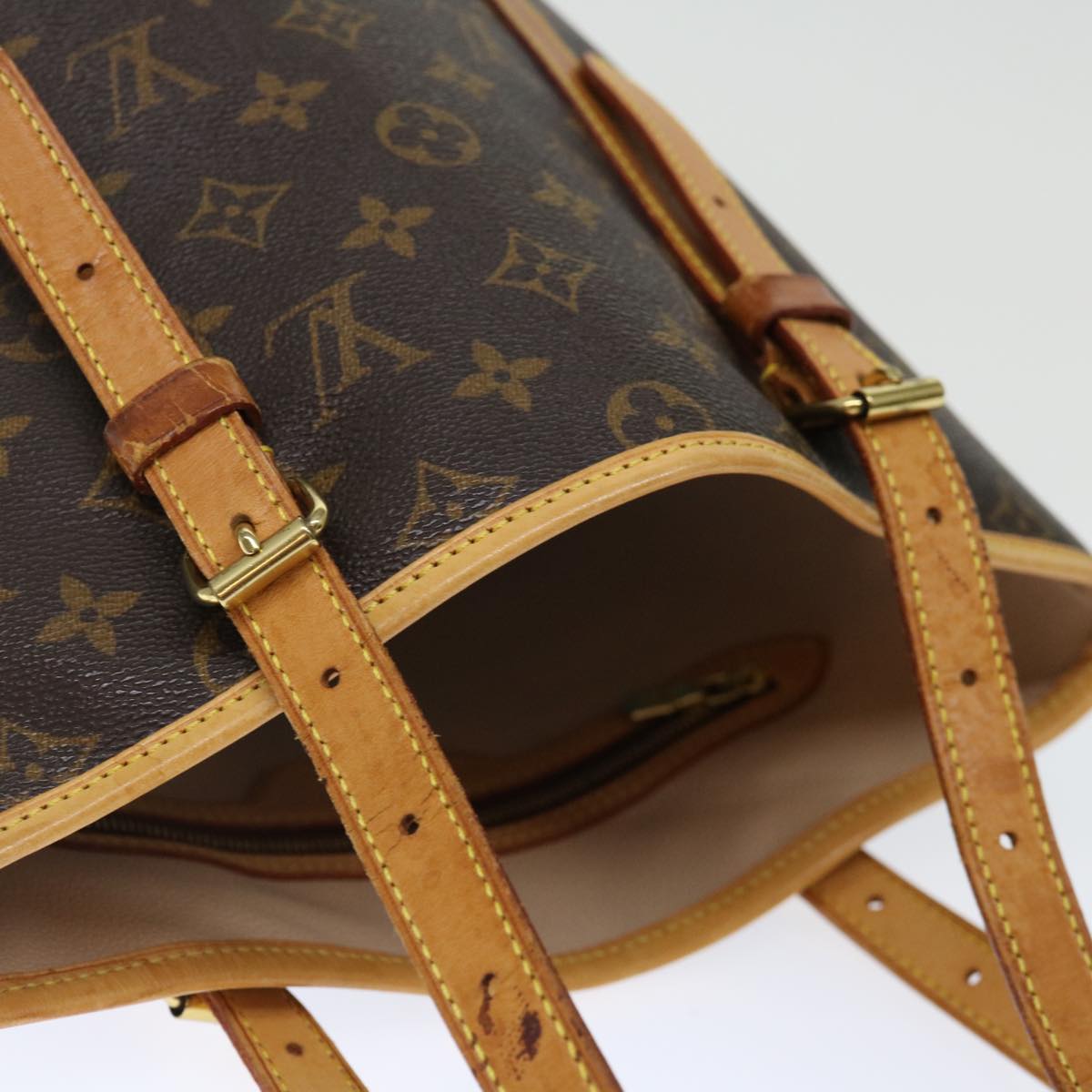 LOUIS VUITTON Monogram Bucket GM Shoulder Bag M42236 LV Auth 71488