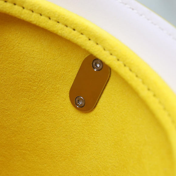 LOUIS VUITTON Monogram Painted Can Hand Bag PVC 2way Yellow M81593 Auth 71492SM