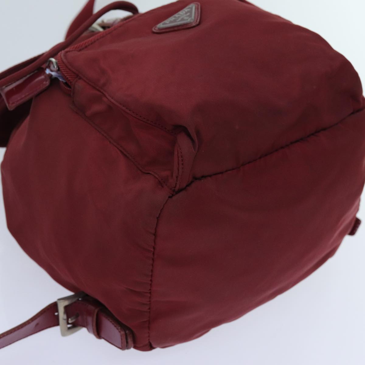 PRADA Backpack Nylon Red Auth 71496