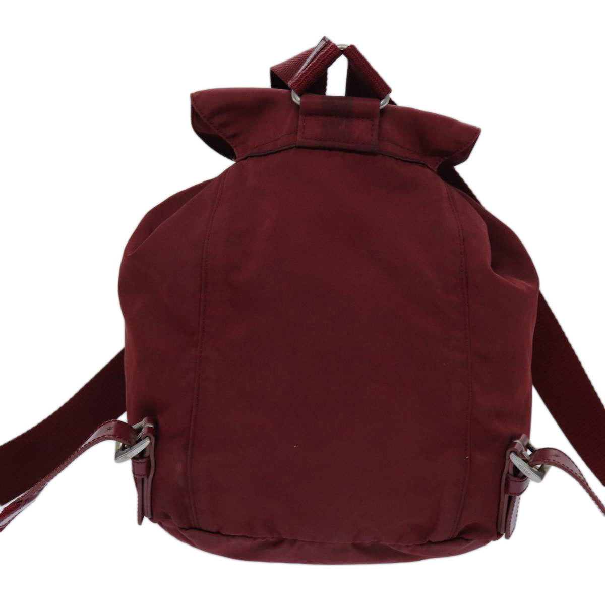 PRADA Backpack Nylon Red Auth 71496