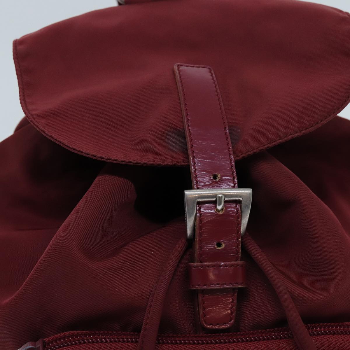 PRADA Backpack Nylon Red Auth 71496 - 0