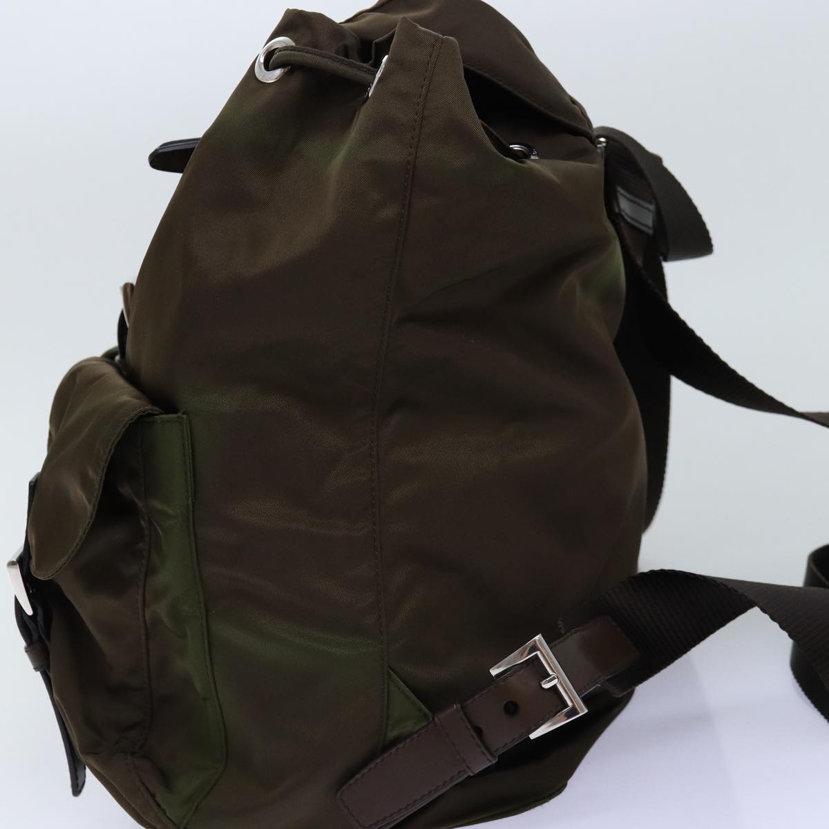 PRADA Backpack Nylon Brown Auth 71501