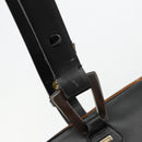 GUCCI Hand Bag Leather Black Auth 71508-18