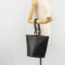 GUCCI Hand Bag Leather Black Auth 71508-26