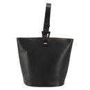 GUCCI Hand Bag Leather Black Auth 71508-13