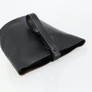 GUCCI Hand Bag Leather Black Auth 71508-6