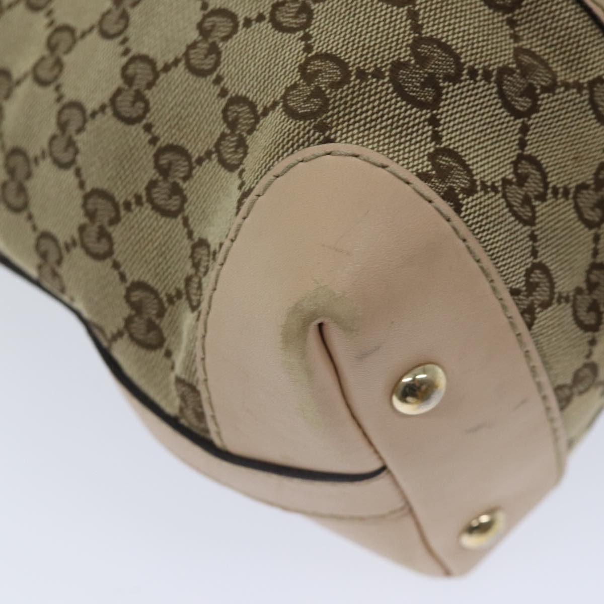 GUCCI GG Canvas Shoulder Bag Beige 257084 Auth 71510