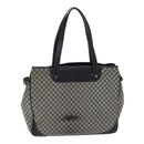 CELINE Macadam Canvas Hand Bag Gray Auth 71545-1