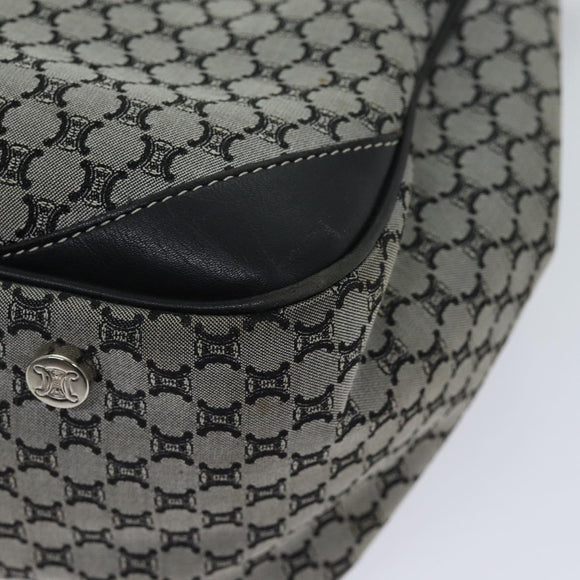 CELINE Macadam Canvas Handtasche Grau Auth 71545