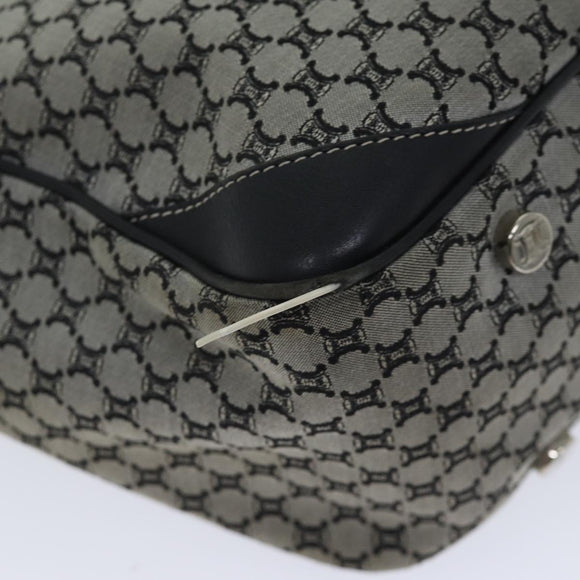 CELINE Macadam Canvas Handtasche Grau Auth 71545