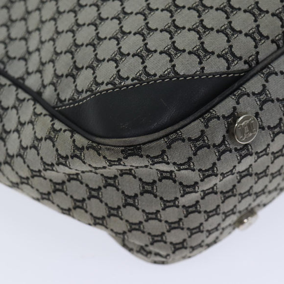 CELINE Macadam Canvas Handtasche Grau Auth 71545