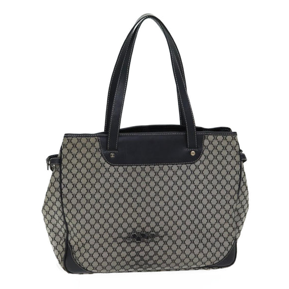 CELINE Macadam Canvas Handtasche Grau Auth 71545