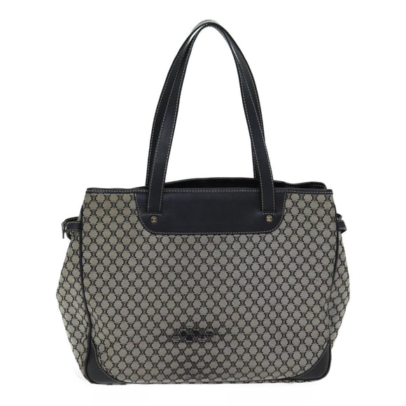 CELINE Macadam Canvas Handtasche Grau Auth 71545