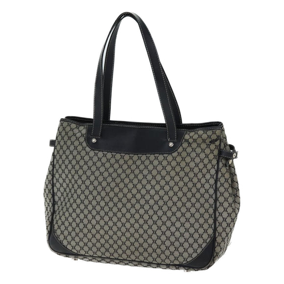 CELINE Macadam Canvas Handtasche Grau Auth 71545