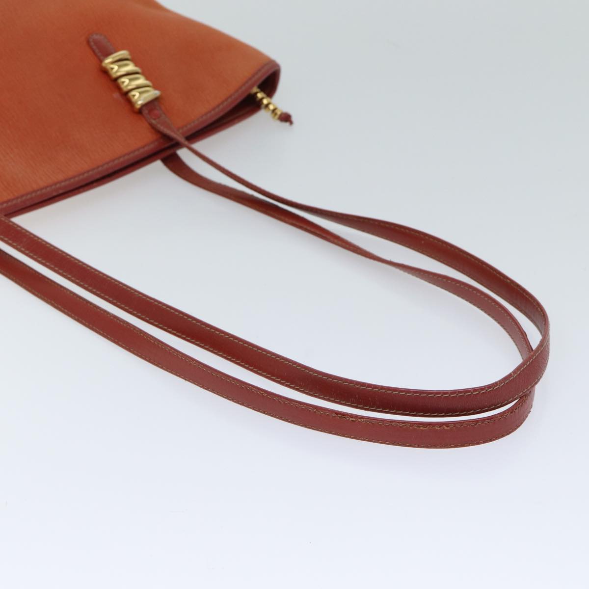 LOEWE Tote Bag Leather Orange Auth 71557