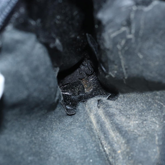 FENDI Zucchino Canvas Shoulder Bag Coated Canvas White Navy Auth 71558