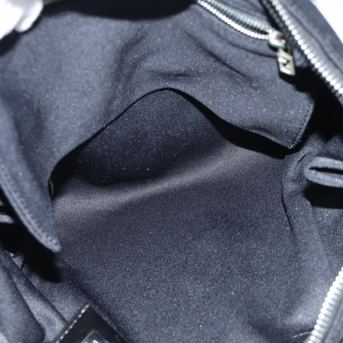FENDI Hand Bag Nylon Black Auth 71560