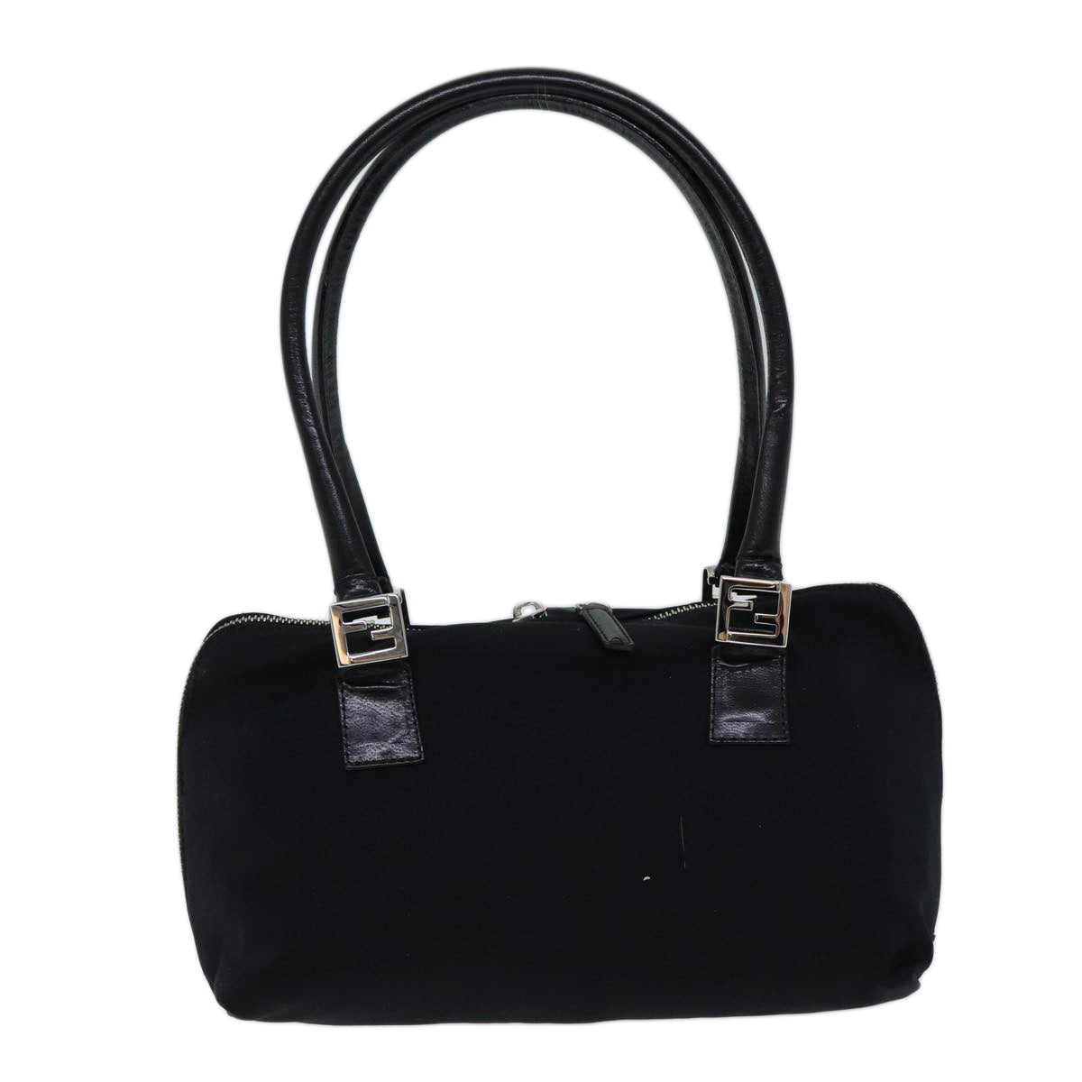FENDI Hand Bag Nylon Black Auth 71560 - 0