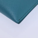 PRADA Accessory Pouch Safiano leather Blue Auth 71575A-15