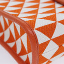 PRADA Hand Bag Canvas 2way Orange Auth 71577SAM-15