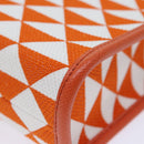 PRADA Hand Bag Canvas 2way Orange Auth 71577SAM-16
